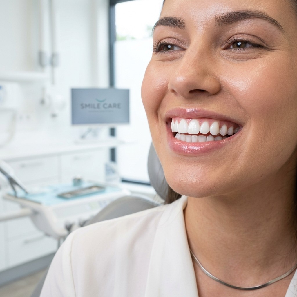 Professional teeth whitening treatment