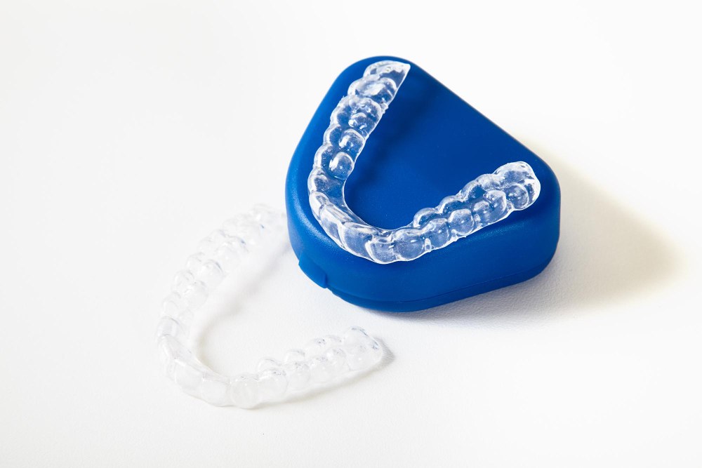 Clear aligners in a storage case
